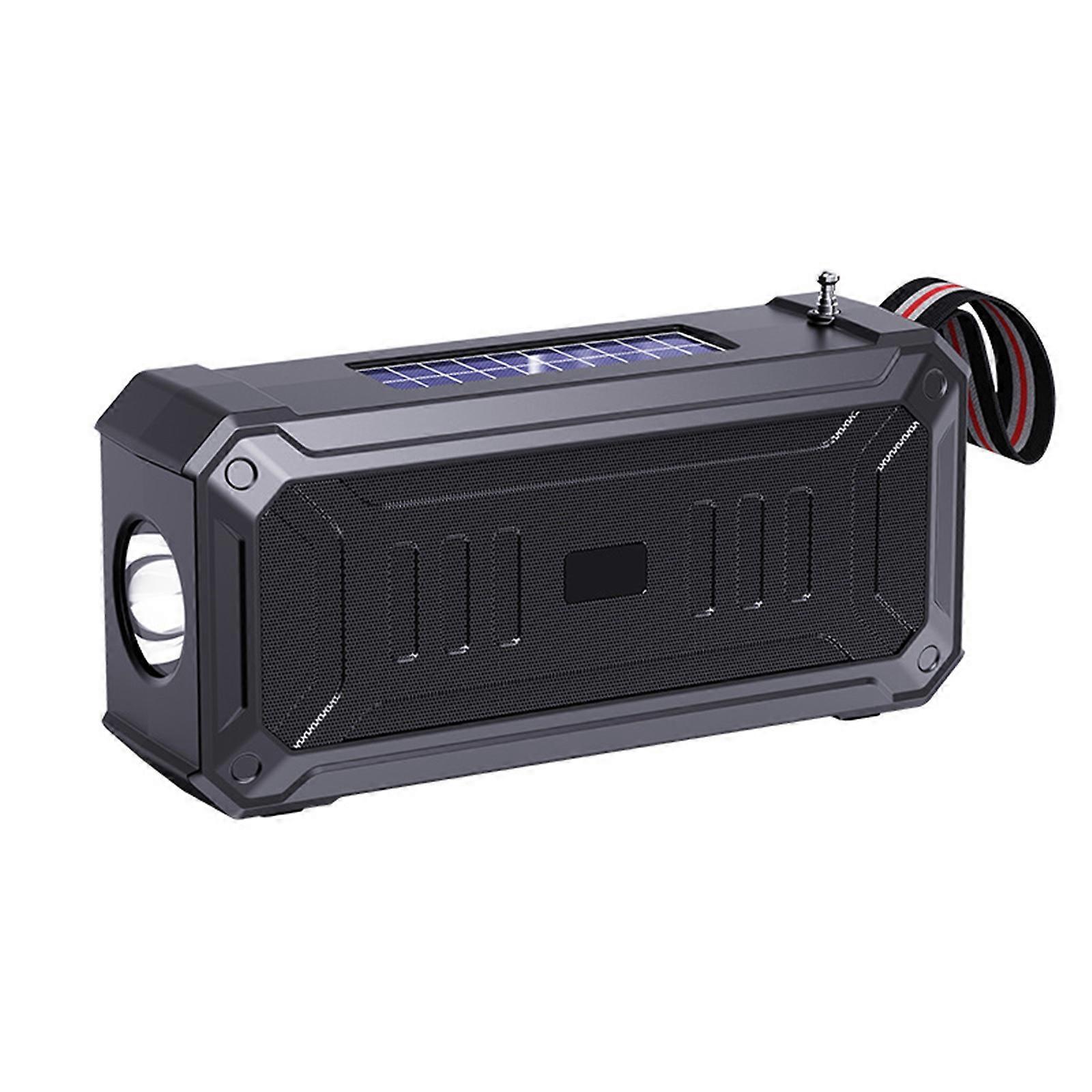 Solar Bluetooth Speaker Portable Outdoor Bluetooth Speaker With Multifunctional Outdoor Flashlight Stereo Sound With Home Wireless Speaker PUW0910