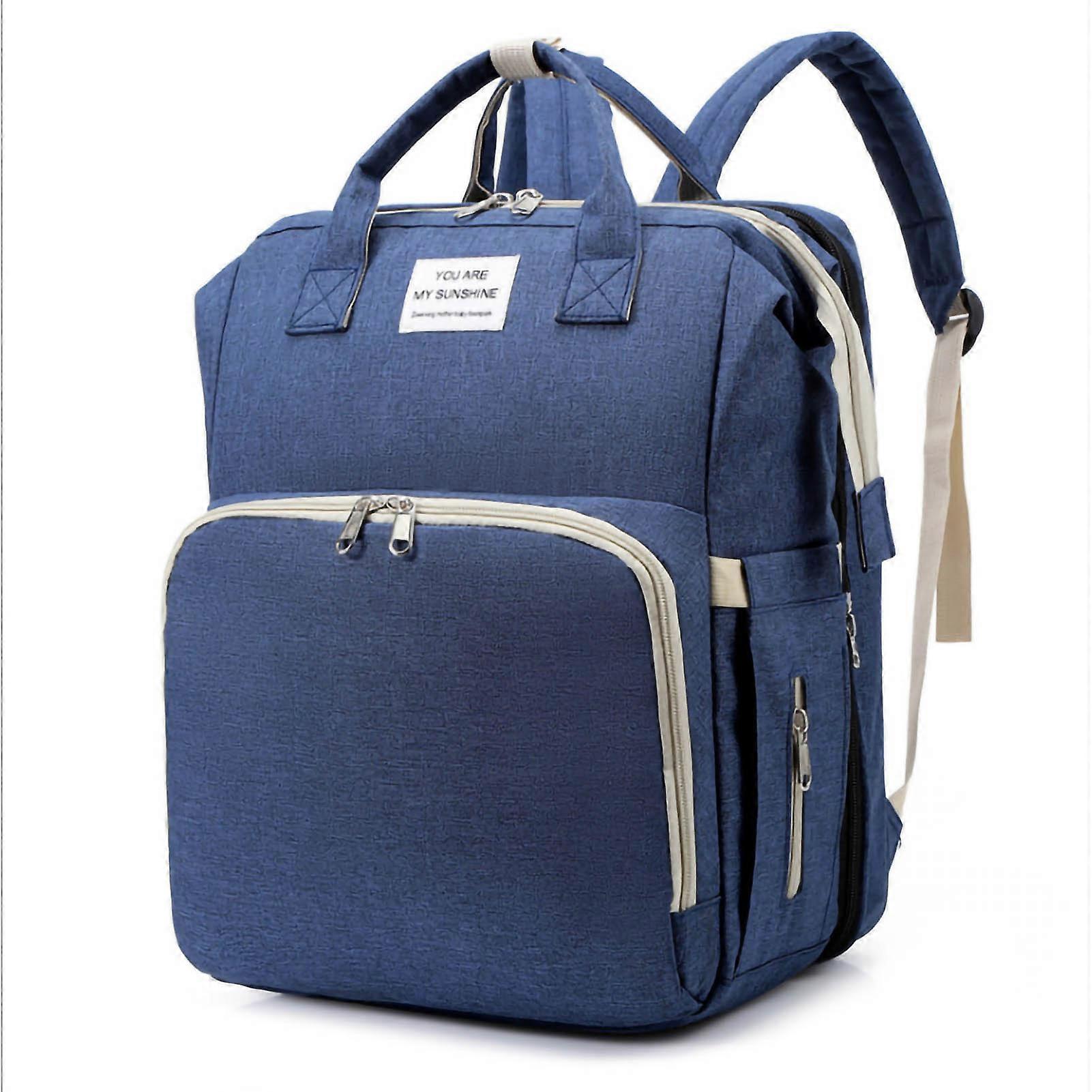 Baby Diapers Bag Large Capacity Portable Multifunctional Breathable Foldable Diapers Backpack