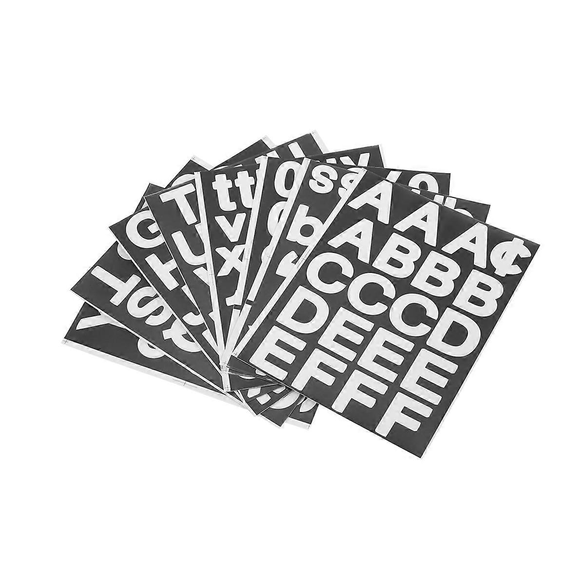 8 Sheets Self-Adhesive Vinyl Letters Numbers Kit, for Mailbox,Signs
