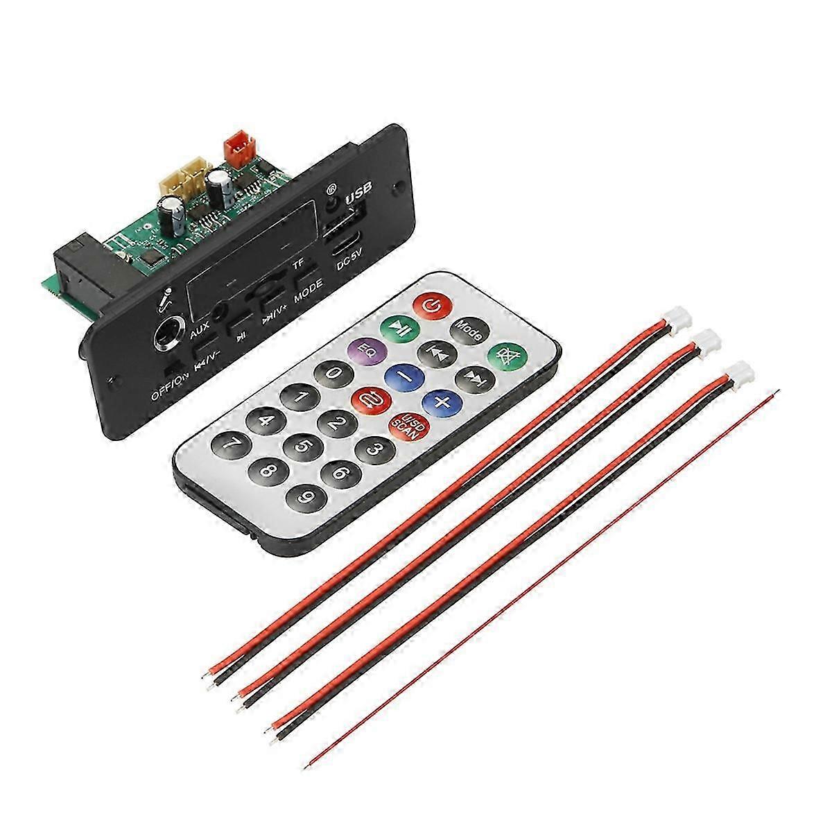 DC 5V MP3 Player 2x5W Amplifier Bluetooth MP3 Decoder Board Car Music Player FM Radio Handsfree Cal