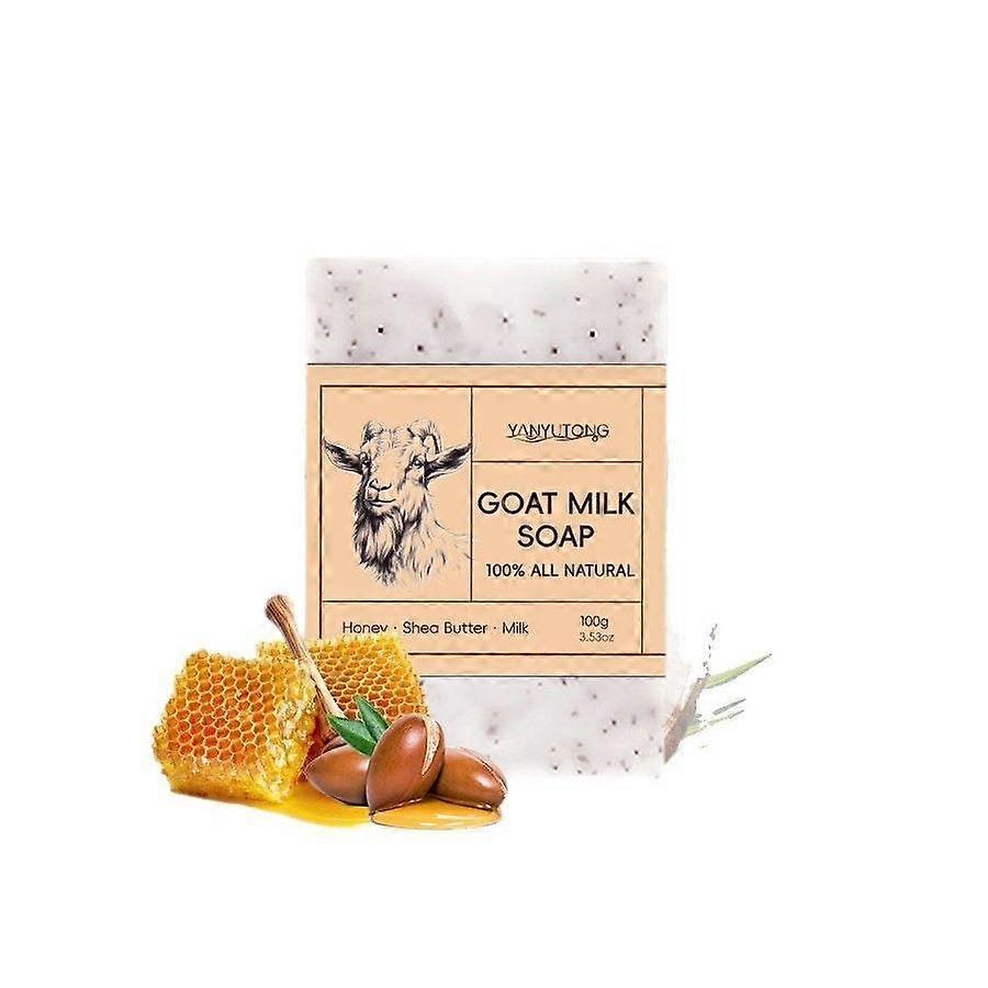 Goat Milk Soap Bar, Honey & Coconut Oil Goat Milk Soap Bar, Natural Handmade Face & Body Soap Bar for Nourishing Hydration, Skin Glow Soap Bar