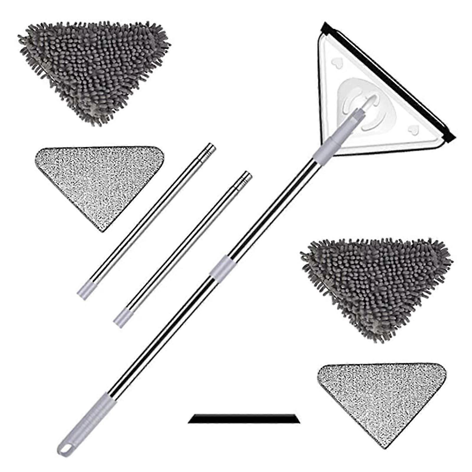 Cleaning Dust Mop 52*17.2*6.8cm Retractable Home The Triangle Rotatable Multifunctional Multi-function Window Cleaner