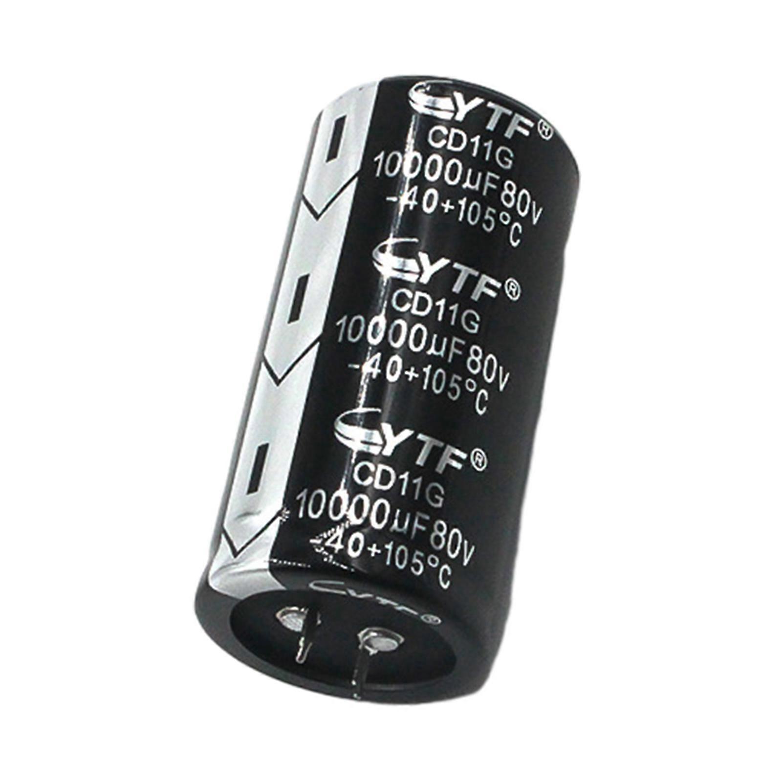 General Purpose 80V10000UF Aluminum Electrolytic Capacitors Wide Applications Through-Hole Mounting DIY Capacitors