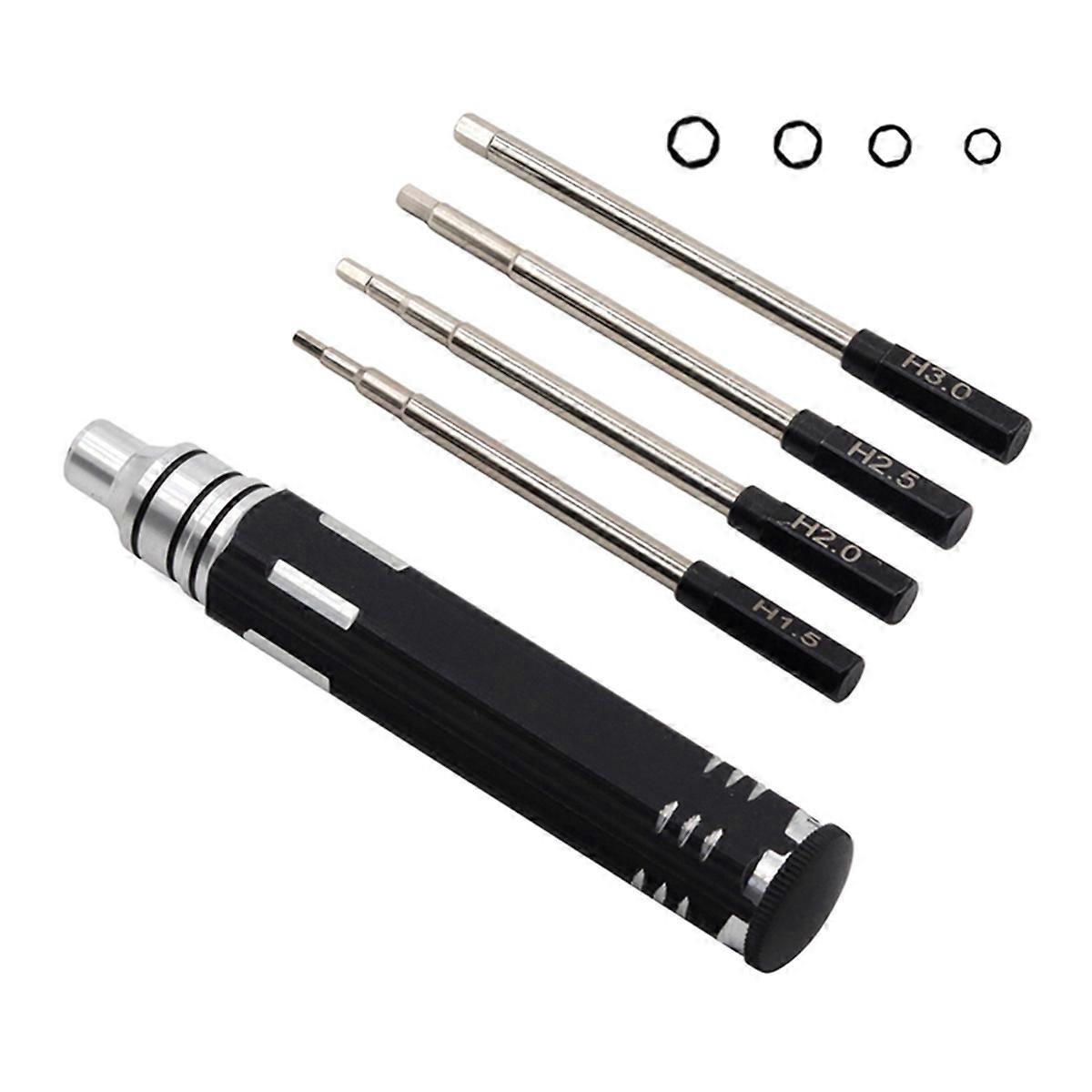 Hexagonal Head Screwdriver Hexagonal Screwdriver Tool Black+Silver