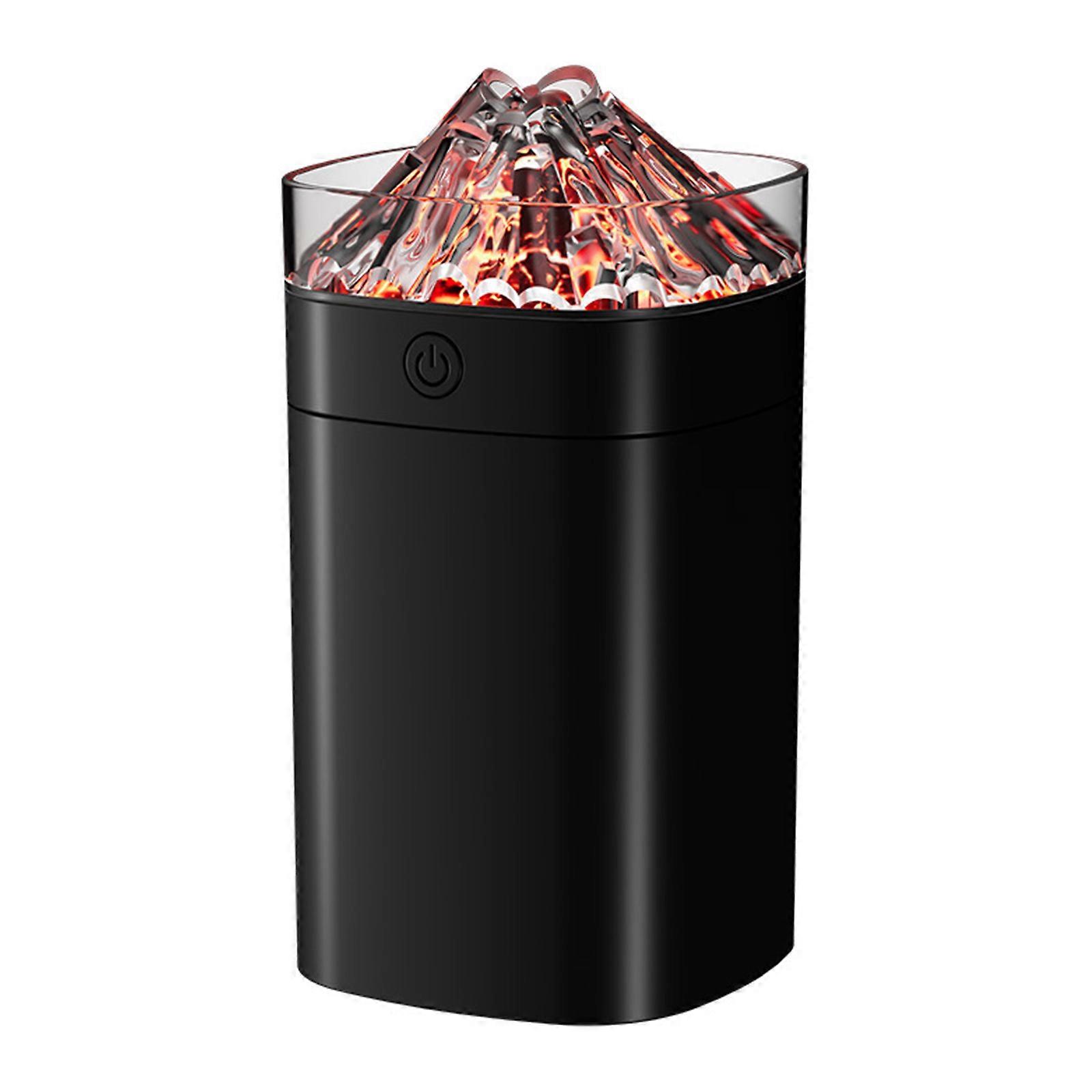 Tragbare Luftreiniger 400ml kleiner kühler Nebel Vulkanform Luftbefeuchter LED Nachtlicht USB Desktop Luftbefeuchter 2 Nebelmodi