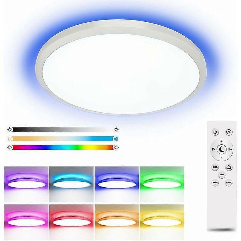 Flush Mount Ceiling Light, Modern Wood Design Smooth Surface Heat Dissipation Custom Thick Foam Box