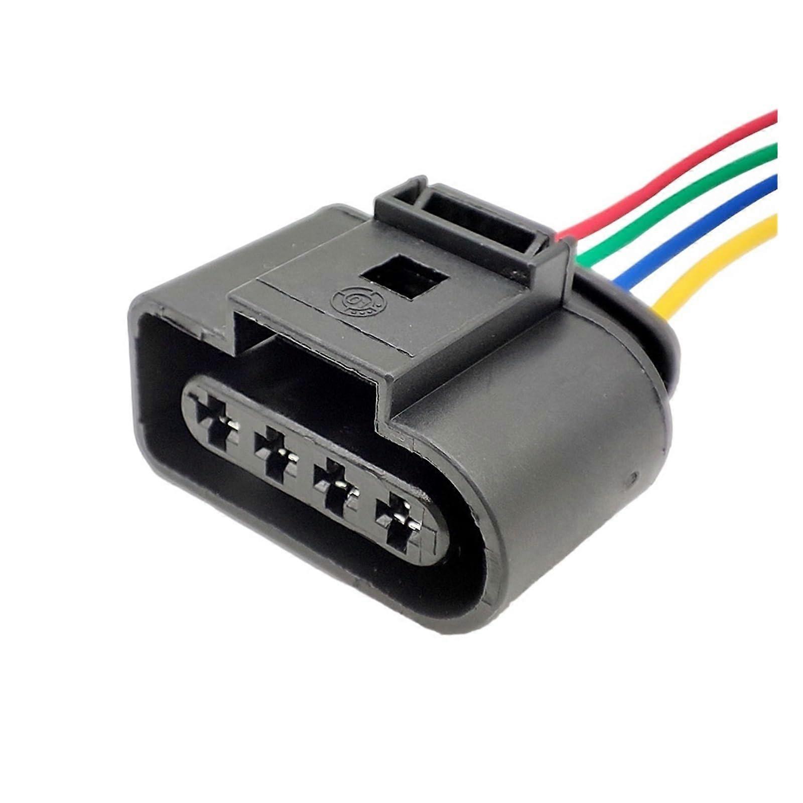 Automotive Connectors 4 Pin Ignition Coil Wire Harness Plug Waterproof Connector with Wires 8K0973724 5pcs Set