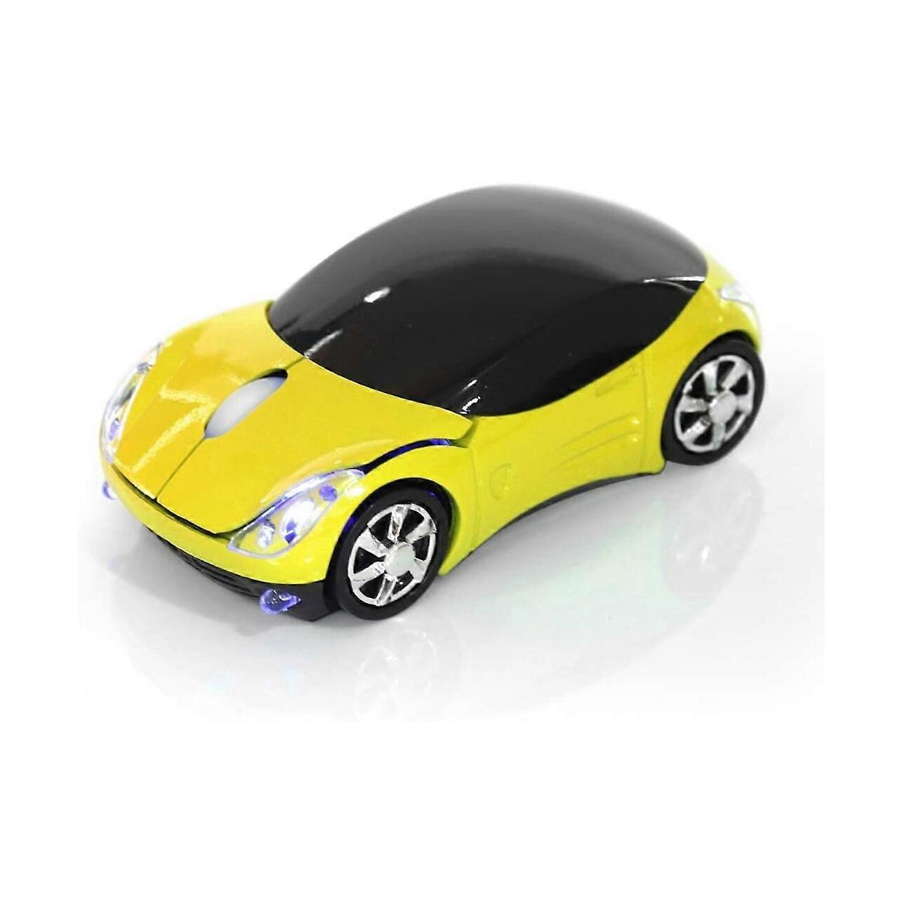 Wireless mouse, Car model, Yellow