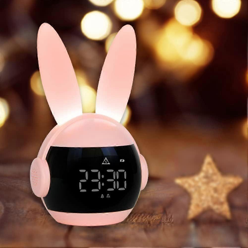 Alarm Clock for Children,Children's Alarm Clock Day Night 6 Types of Alarm Clocks,4 Volumes Volume and Continuously Adjustable Lights Display of Time 