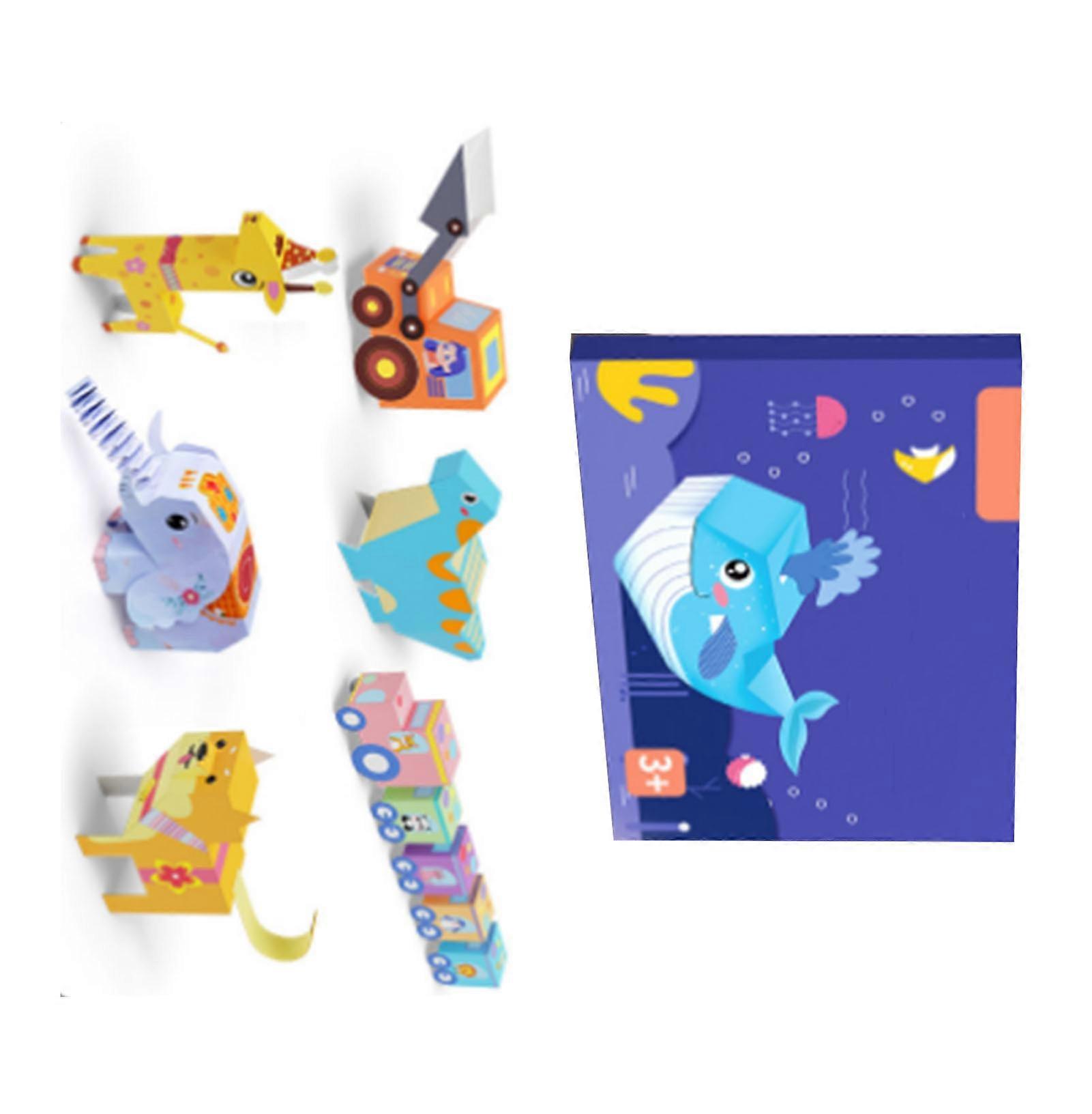 Kids Origami Paper Kit Colorful Cute Patterns Level 3 Craft Set