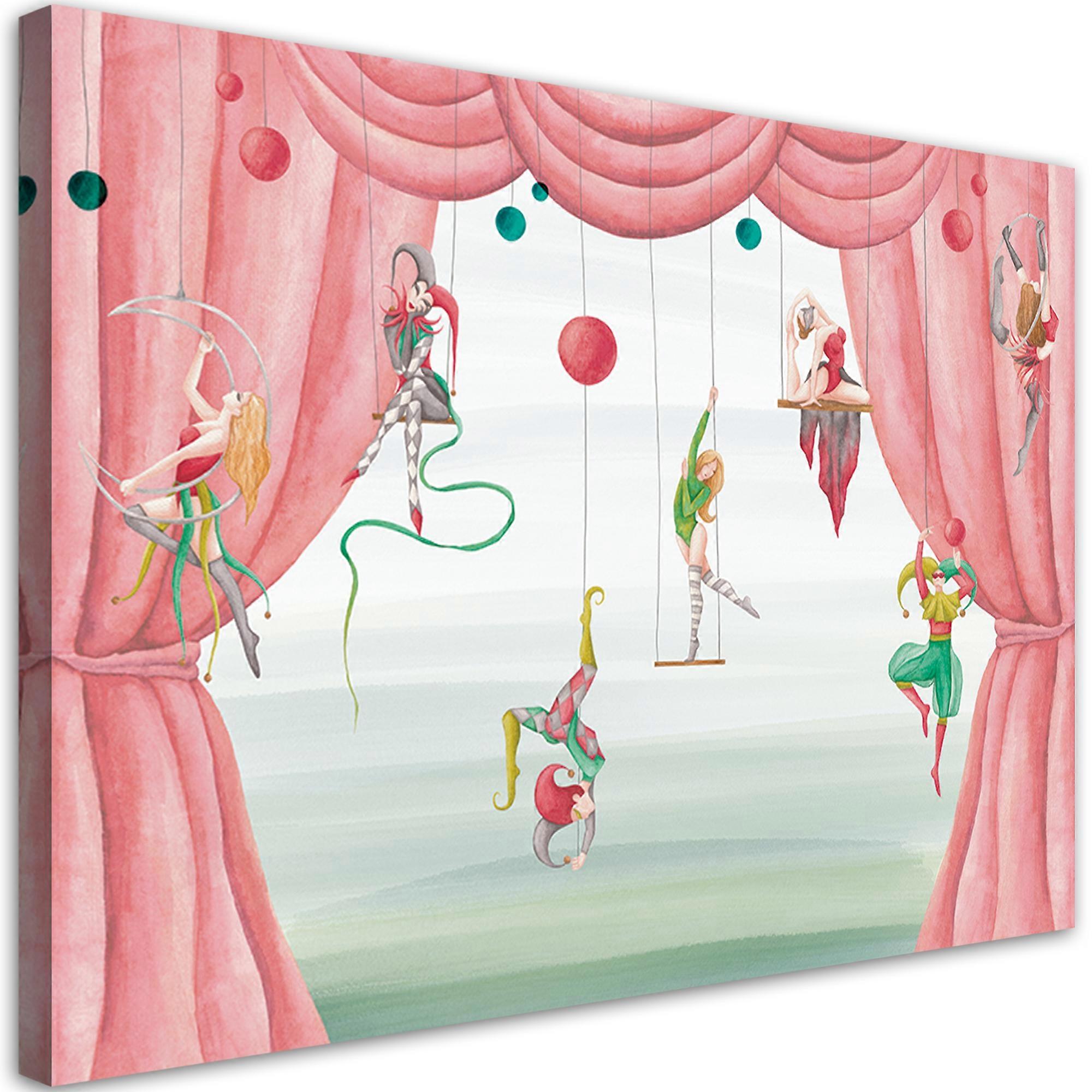 Impression sur toile, Acrobates de cirque - 90x60