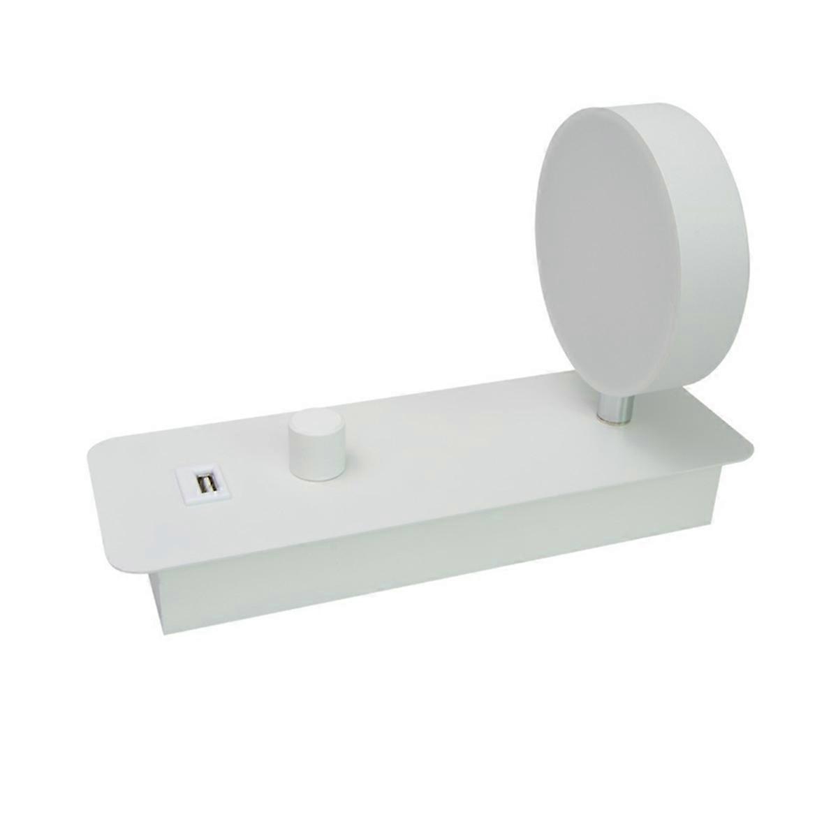 300 Degrees Rotation USB in Indoor Wall Lamp 9W Wall Lamp White