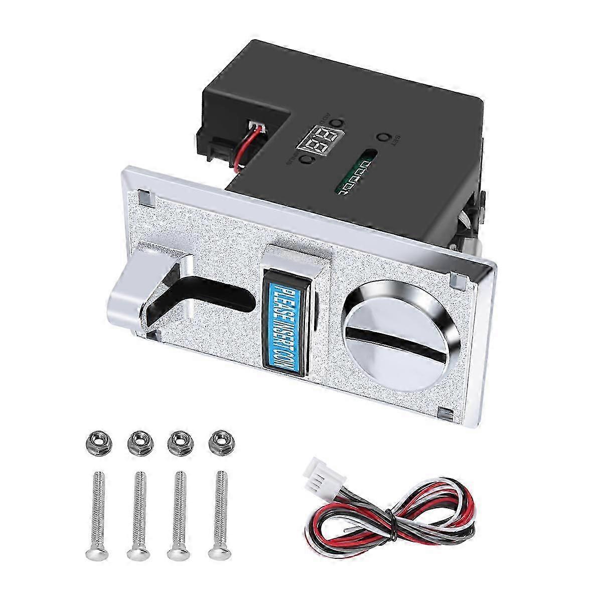 Programable Plastic Multi Coin Acceptor Electronic Roll Down Coin Acceptor Selector Mechanism Side Coin Selector