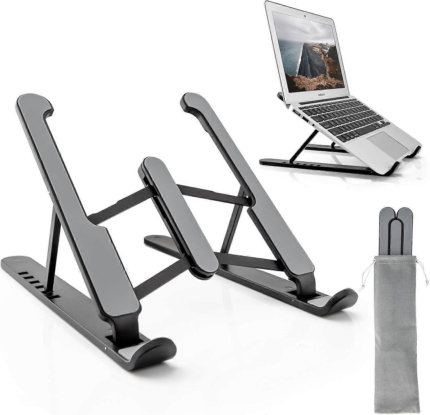 Adjustable Portable Computer Stand Laptop Cooling Pad, Ventilated Laptop Riser WjV
