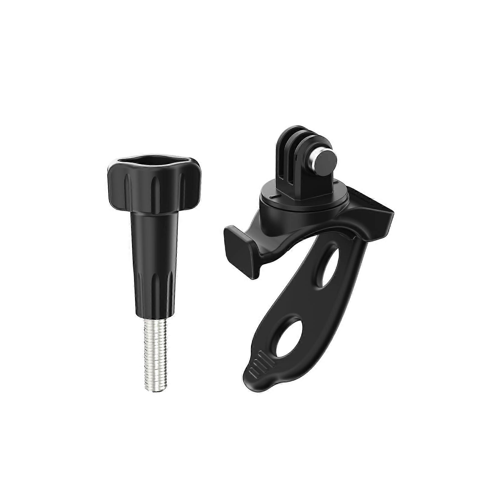 Flexible Fixed Strap Bracket Mount for DJI OSMO Action 5 Pro,360°Rotation Holder (Black)