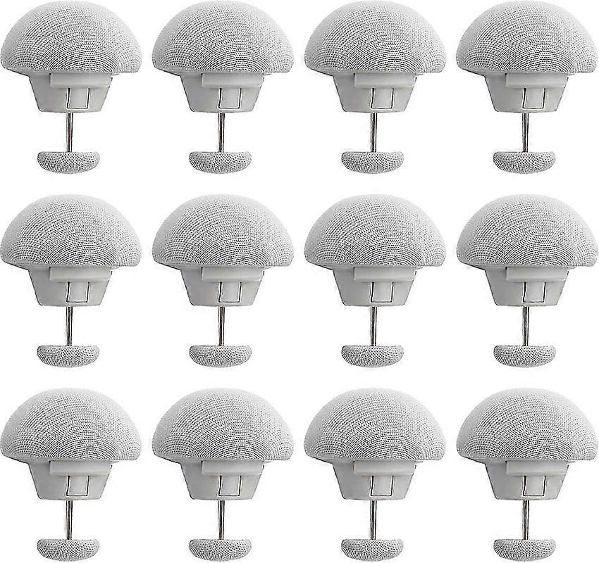 12 Pcs Mushroom Duvet Clips, Non-Slip Duvet Cover Holders, Comforter Quilt Fixators, One-Key Unlock for Bed Sheets, Blanket Holders