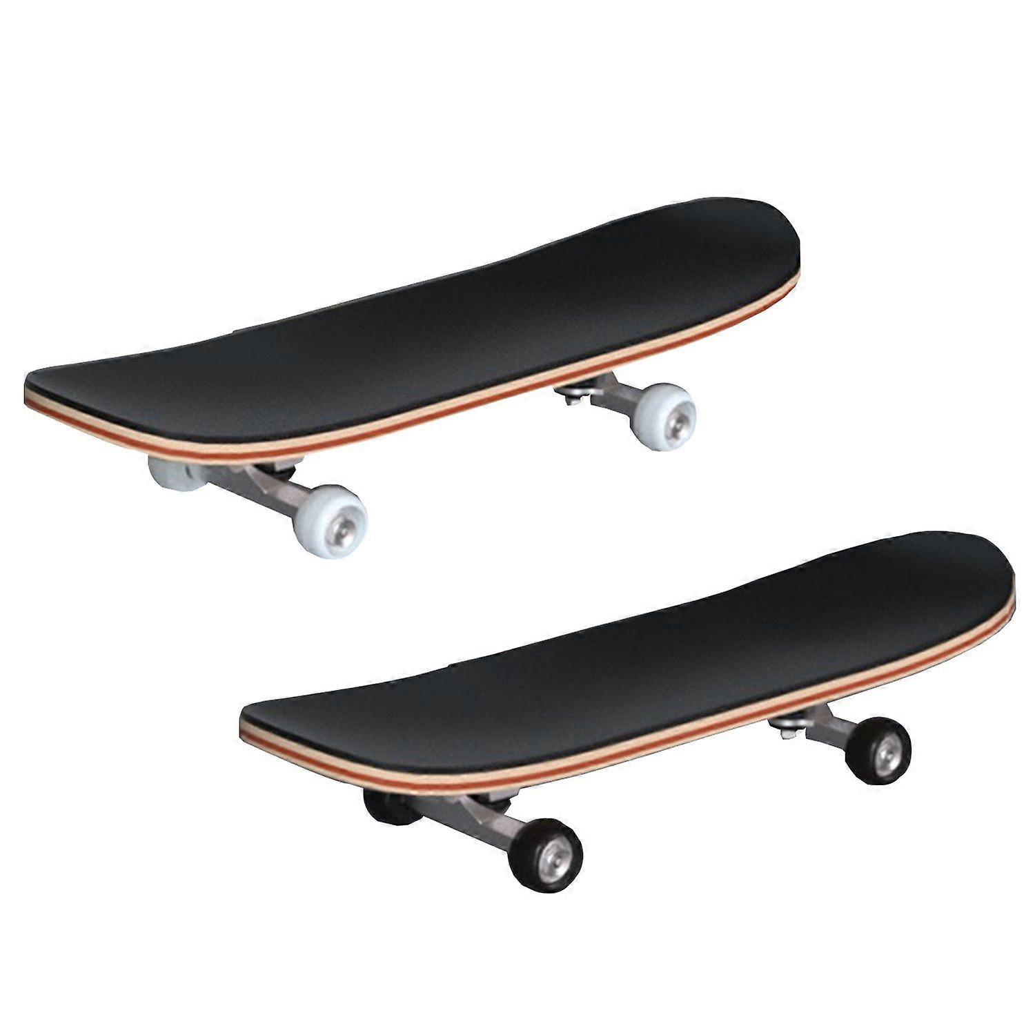 Skate de dedo Fingerboard design preto e branco skate truque prática mini board