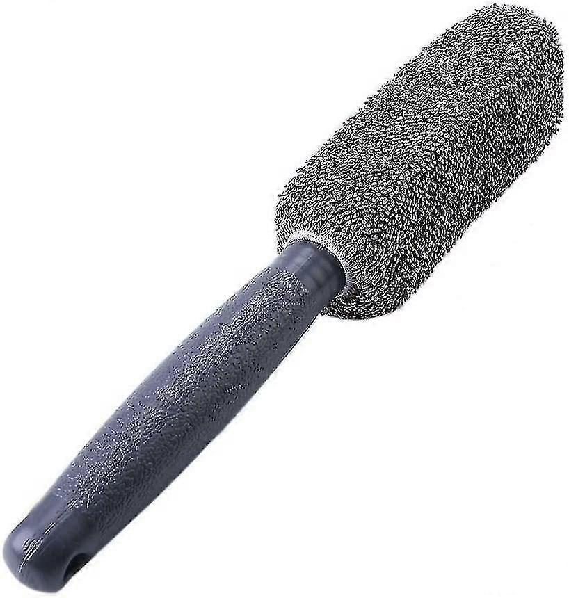 Soft Microfiber Deing Brush For Cleaning Car Wheelsgrey1pcs