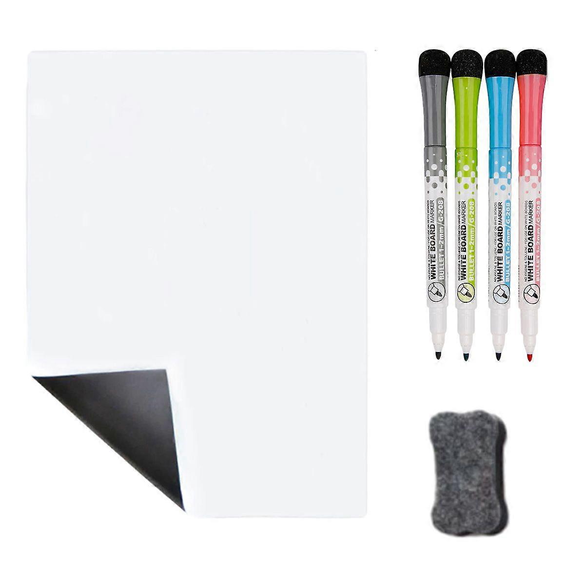 Magnetic Dry Erase Whiteboard Sheet - Small Magnet Fridge Message Boards for Kitchen Refrigerator