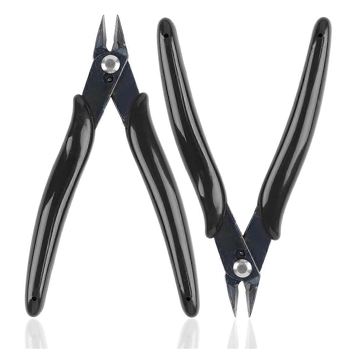 2 Pack Micro-Wire Cutters, 5 Inches Flush Cutters Pliers