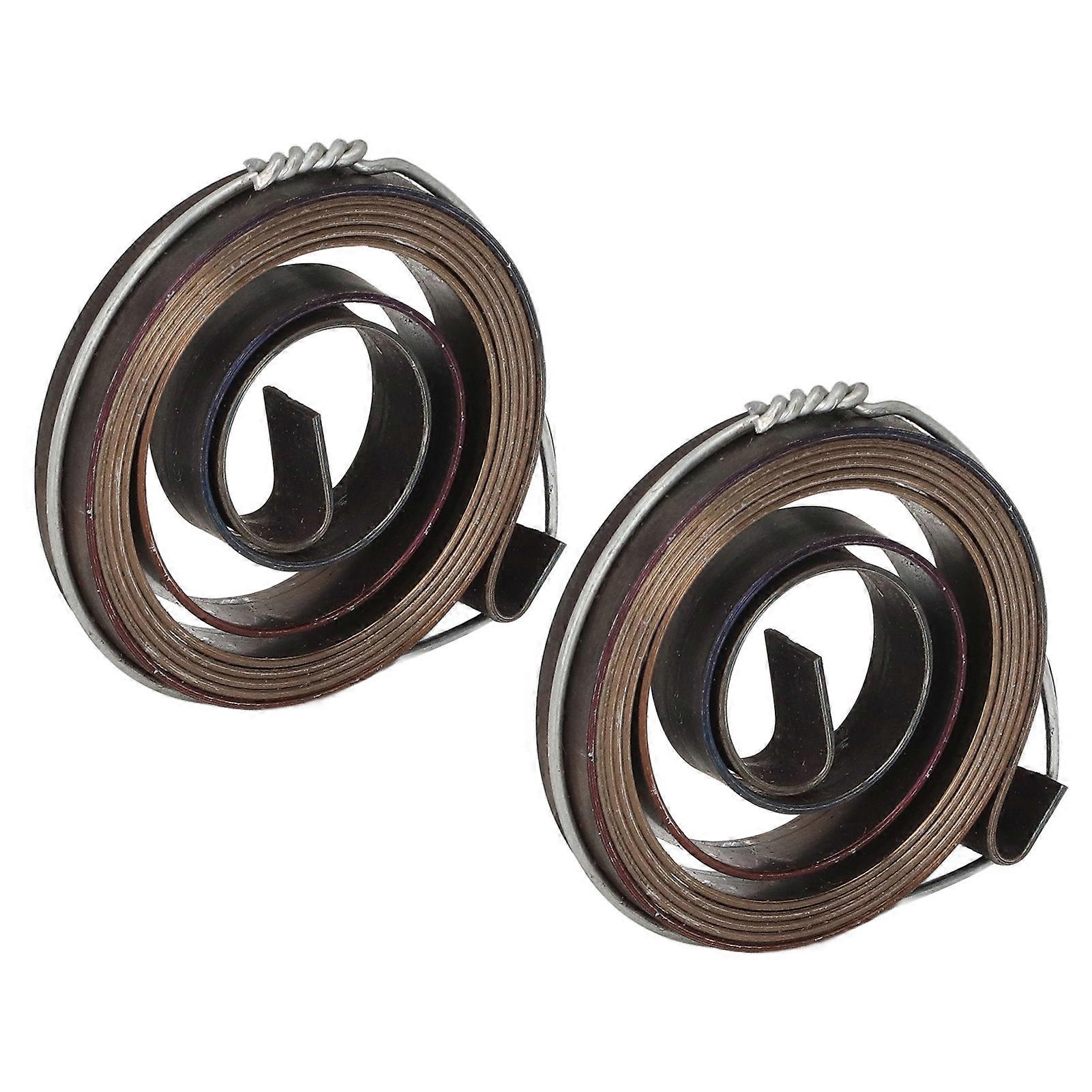 2Pcs Bench Drill Press Return Spring Chromeplate Robust Stable Quill Feed Return Coil Spring