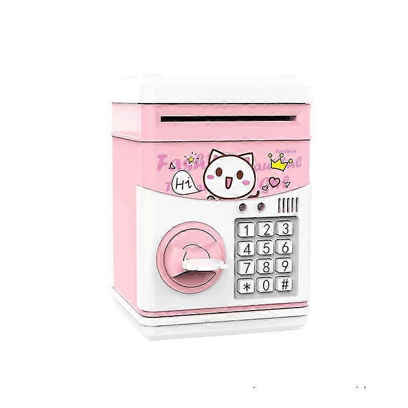 Automatic Electronic Money Box For Children - With Password -pink