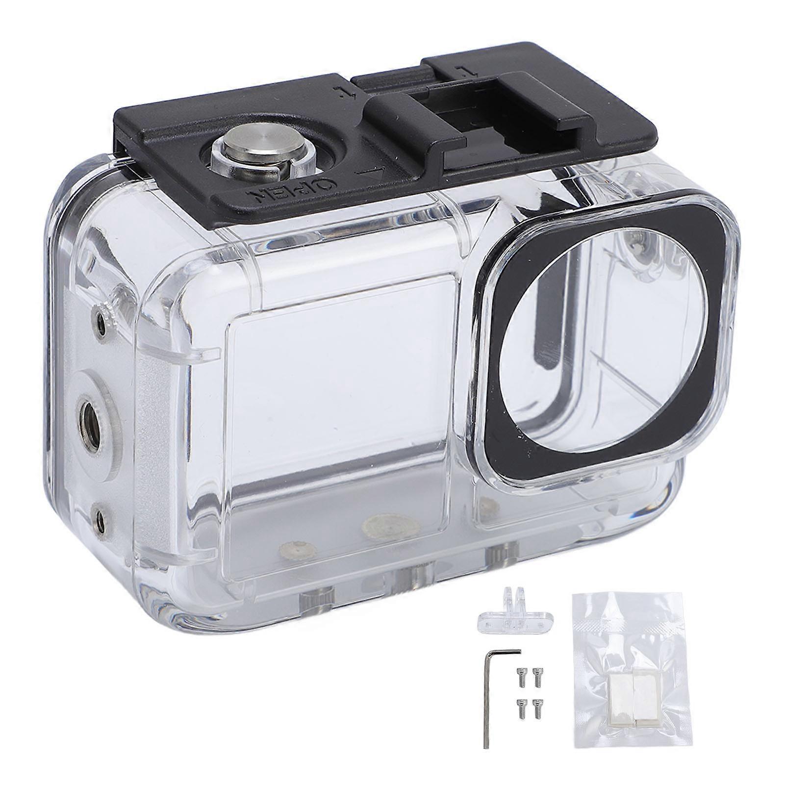Waterproof Underwater Camera Case for Diving - 45M Depth, Action 5 Pro Compatible, Clear View