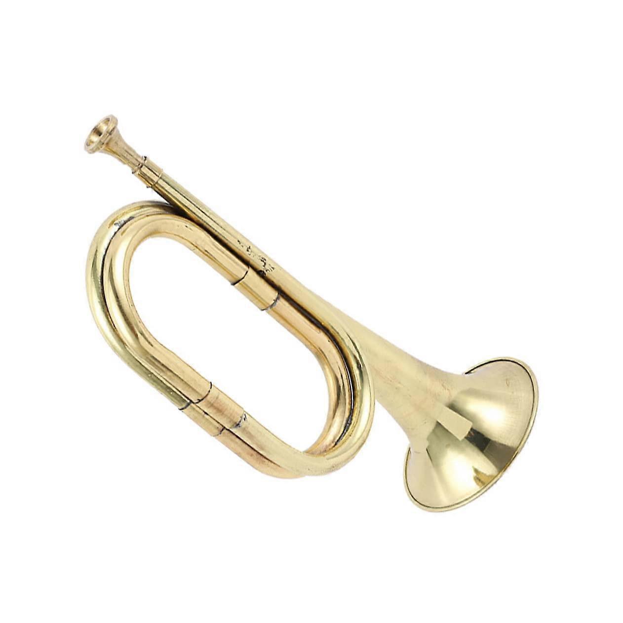 Mini Bugle Copper Alloy Horn for Beginners Lightweight Durable Design for Practice and Performance