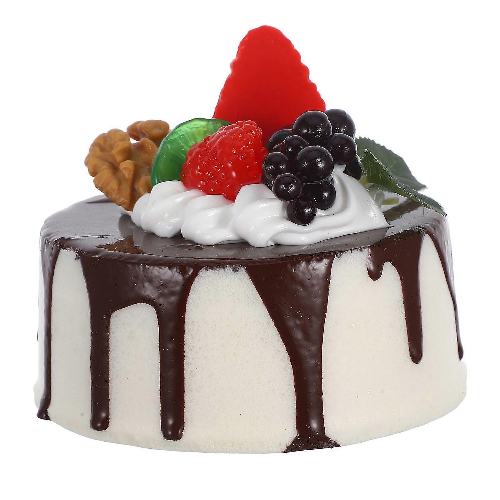 Realistic Food Prop Artificial Cupcake Figurine Simulated Artificial Cake Photography Prop Decorative Display Fake Cake Model Bakery Decor