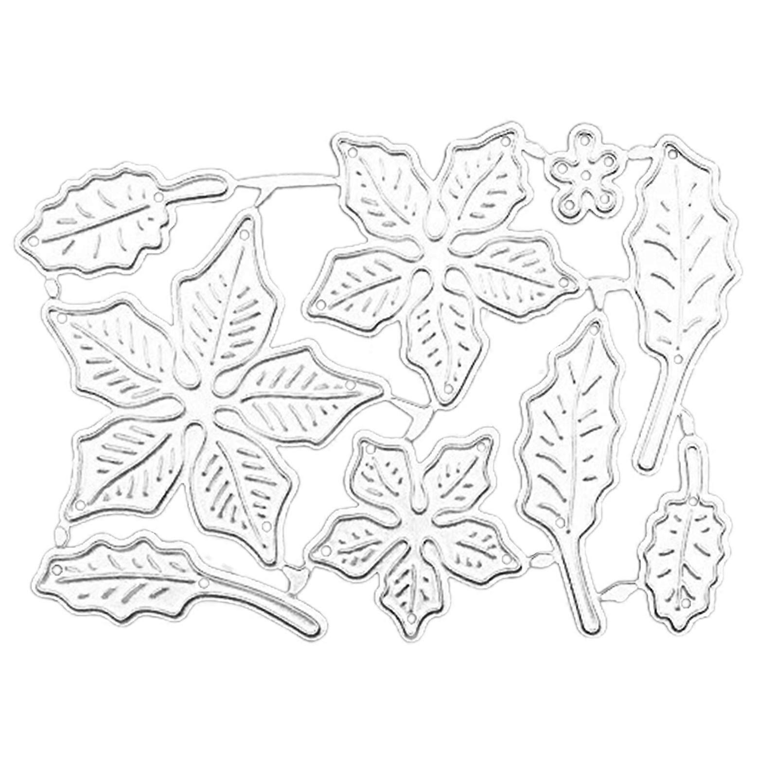 Leaf Cutting Dies Flower Embossing Die Cuts for Birthday Card Party Invitation Making DIY Scrapbooking Album Paper Craft