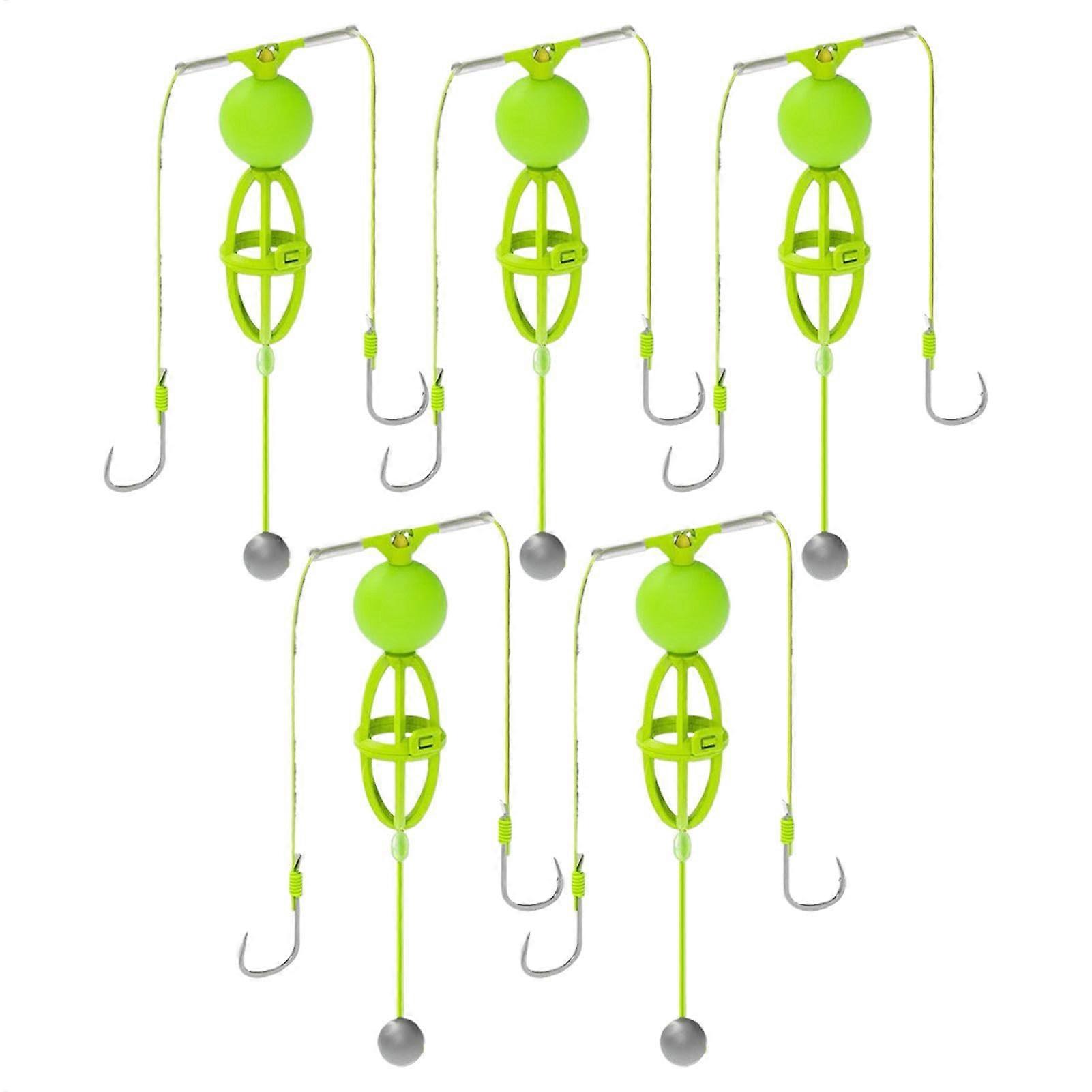 Köderhalterhaken Karpfenköderhalter 5 Stück Unterer Fischerei Köder Käfighaken Zubehör für Boot und Offshore Angeln