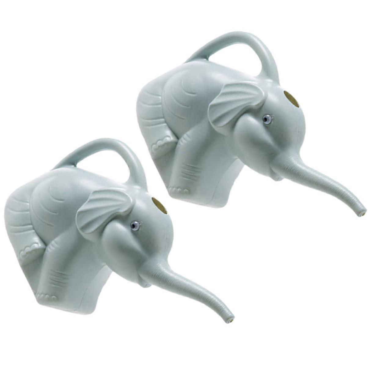 Elephant Design Watering Can with Long Spout for Indoor and Garden Plants in Blue