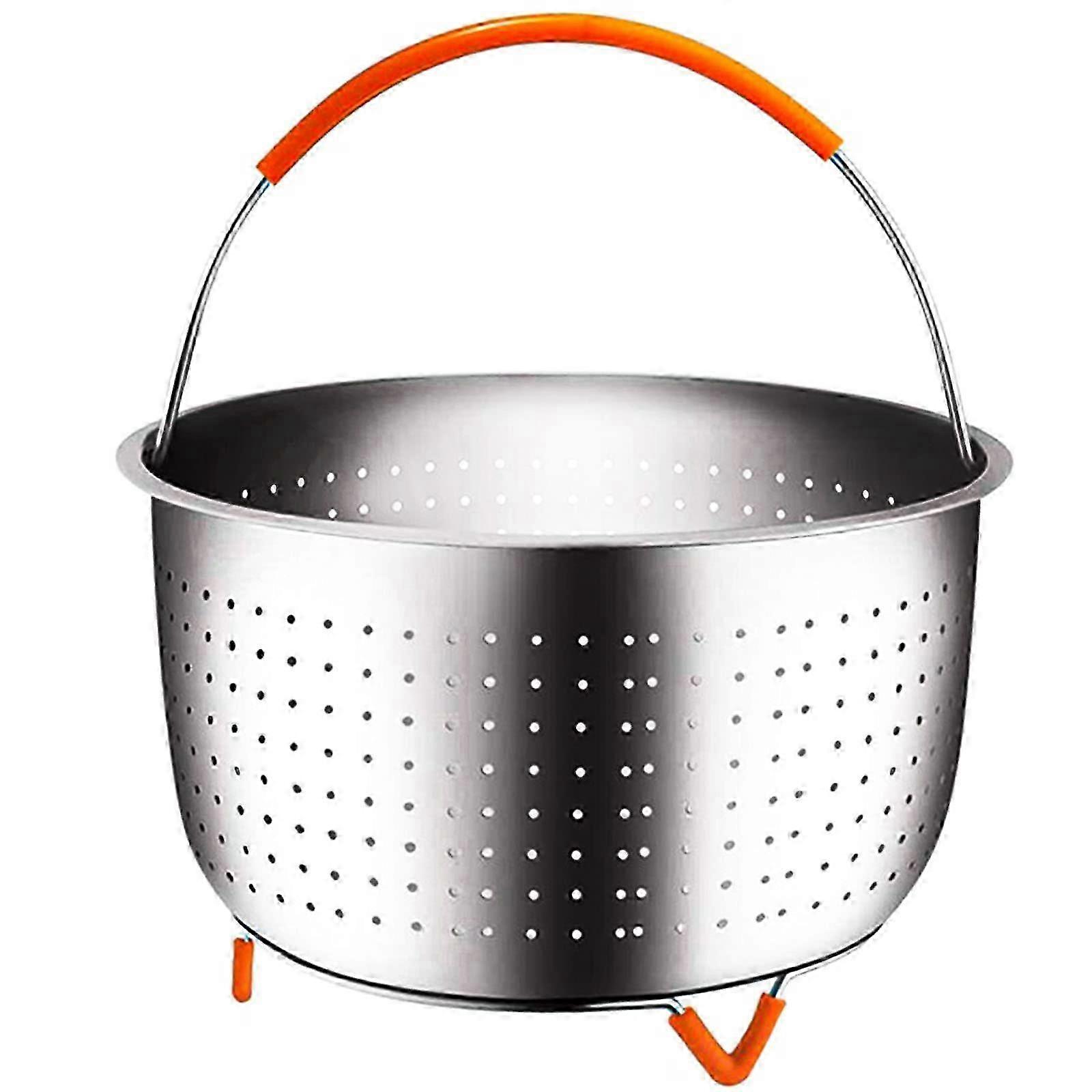 Stainless Steel Cooking Insert, Steamer Stand and Grid, Compatible with Instant Cooking Devices, Ideal for 3 L Pots