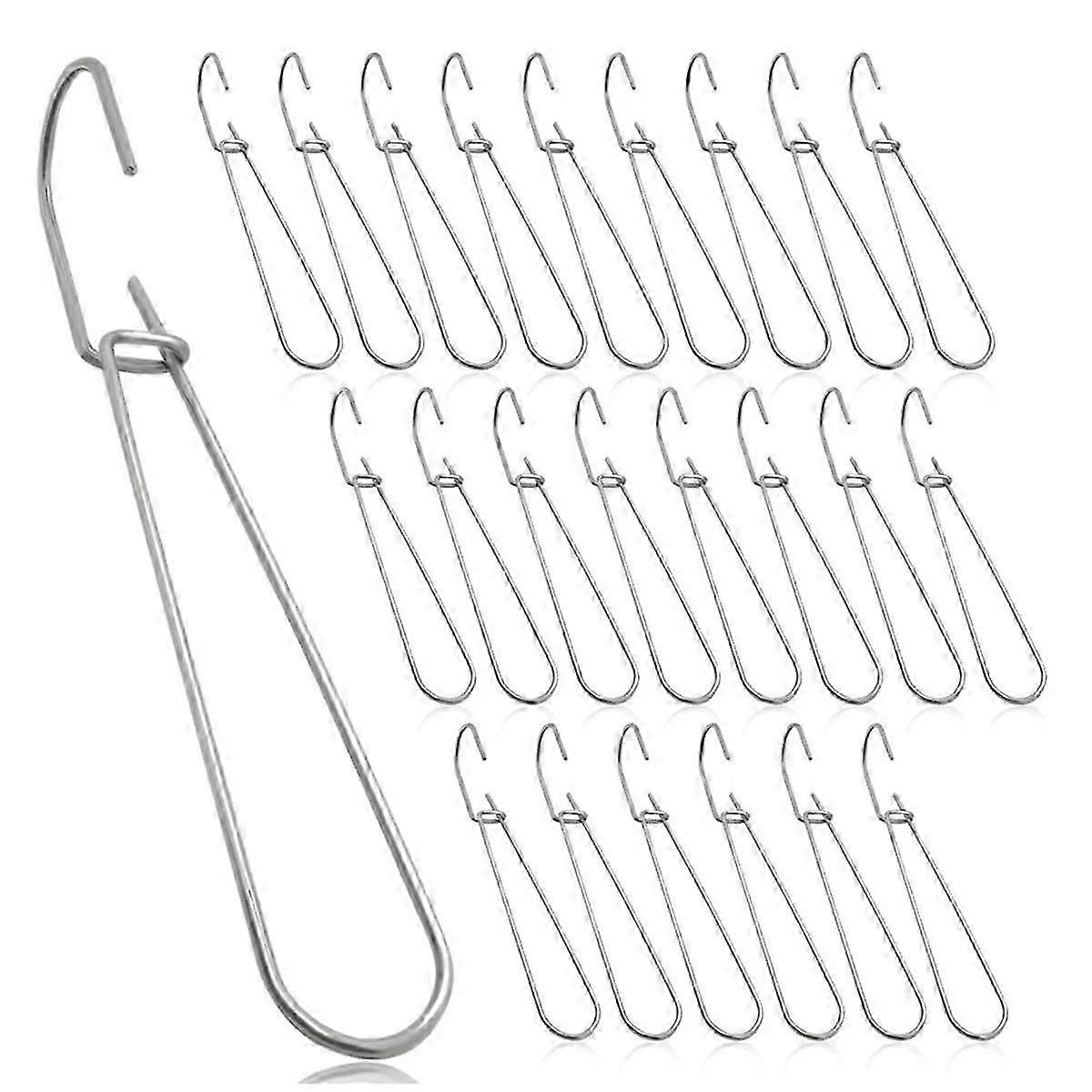 24 Pcs 7.3 Inch Metal Pattern Hooks Sewing Pattern Making Hanging Hanger-si xi