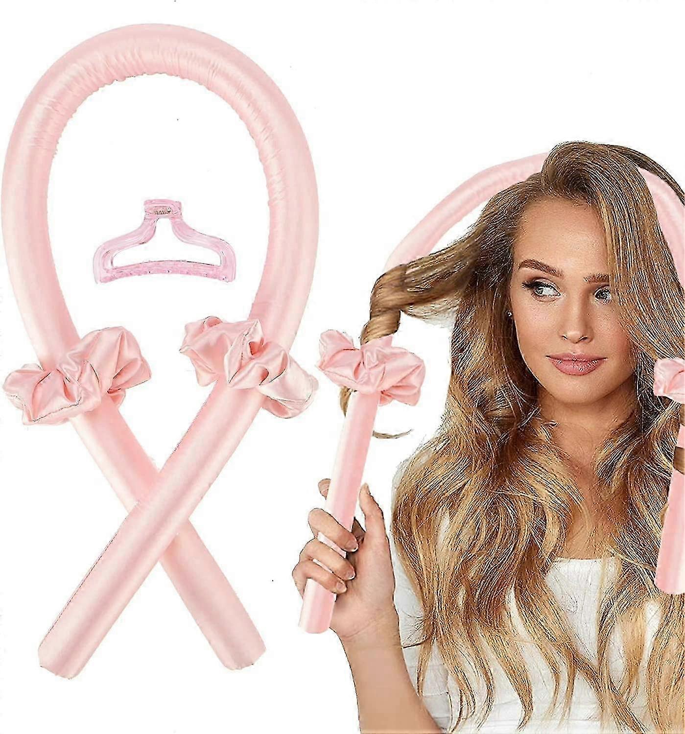 Heatless Curling Rod pandebånd til langt medium hår, Soft Waves Styling Tool