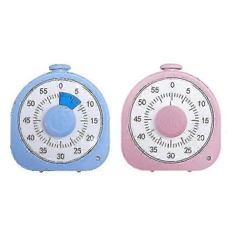60 Minutes Visual Timer Classroom Countdown Timer Silent Timer For Kid And Adult Nvt--Blue