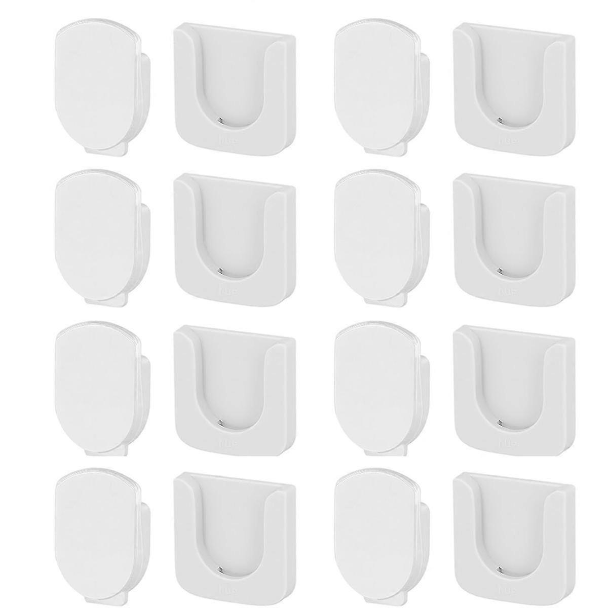 8Pcs Magnetic Remote Control Holder,Self-Adhesive White Remote Holder 2025