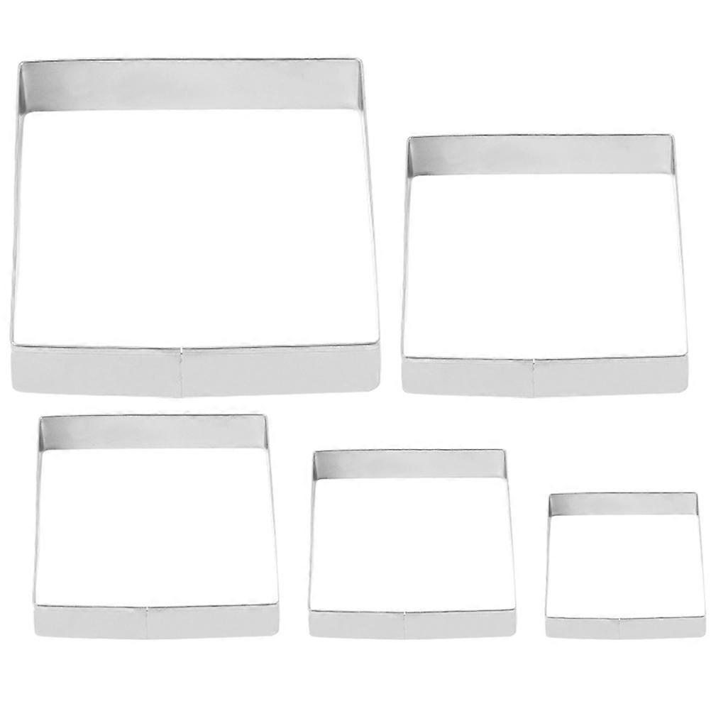 Here's a polished and professional product description based on your input:
**5PCS Square Cookie Cutters – Reusable Biscuit Molds for Baking,