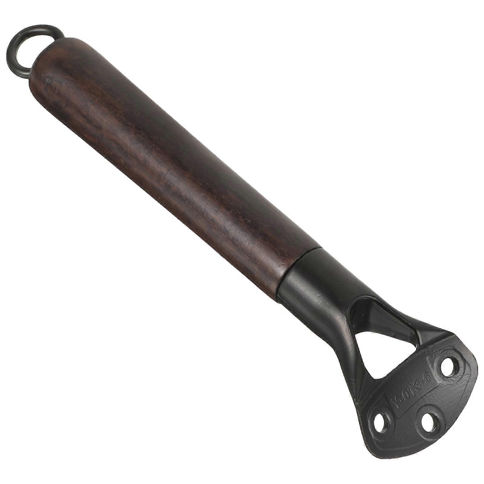 Ergonomic Removable Pot Handle with Long Wooden Design for Kitchen Cookware, Suitable for Milk Pots and Frying Pans