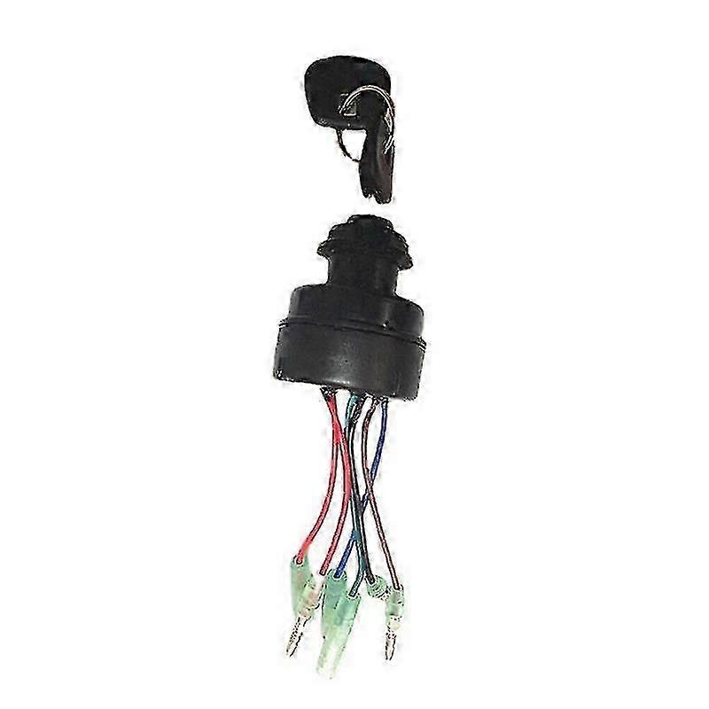 Ignition Key Switch for Remote Control Box Compatible with Certain Outboard Motors, Model 353-76020-3 353760203