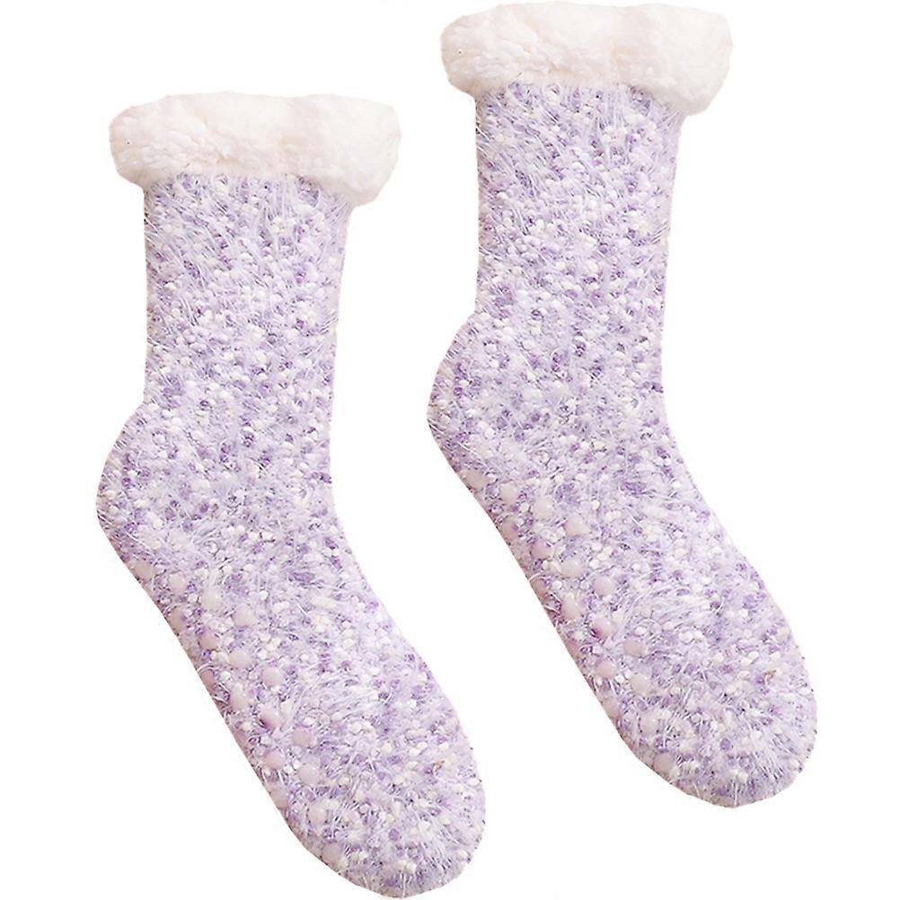 Flauschig Wintersocken Damen Warm Keeping Slipper Socks For Home Use 30X8.5CM 1 Pair