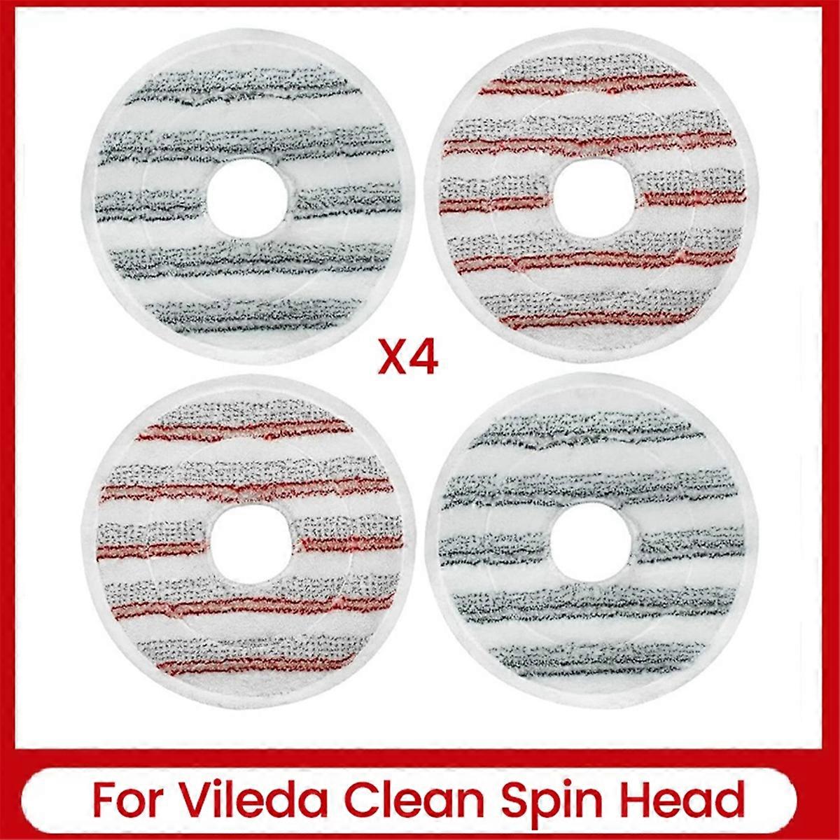 Microfiber Mop Pads Replacement for Vileda Clean Spin Mop Head Refills Washable Head Mop for Cleaning Floor,B