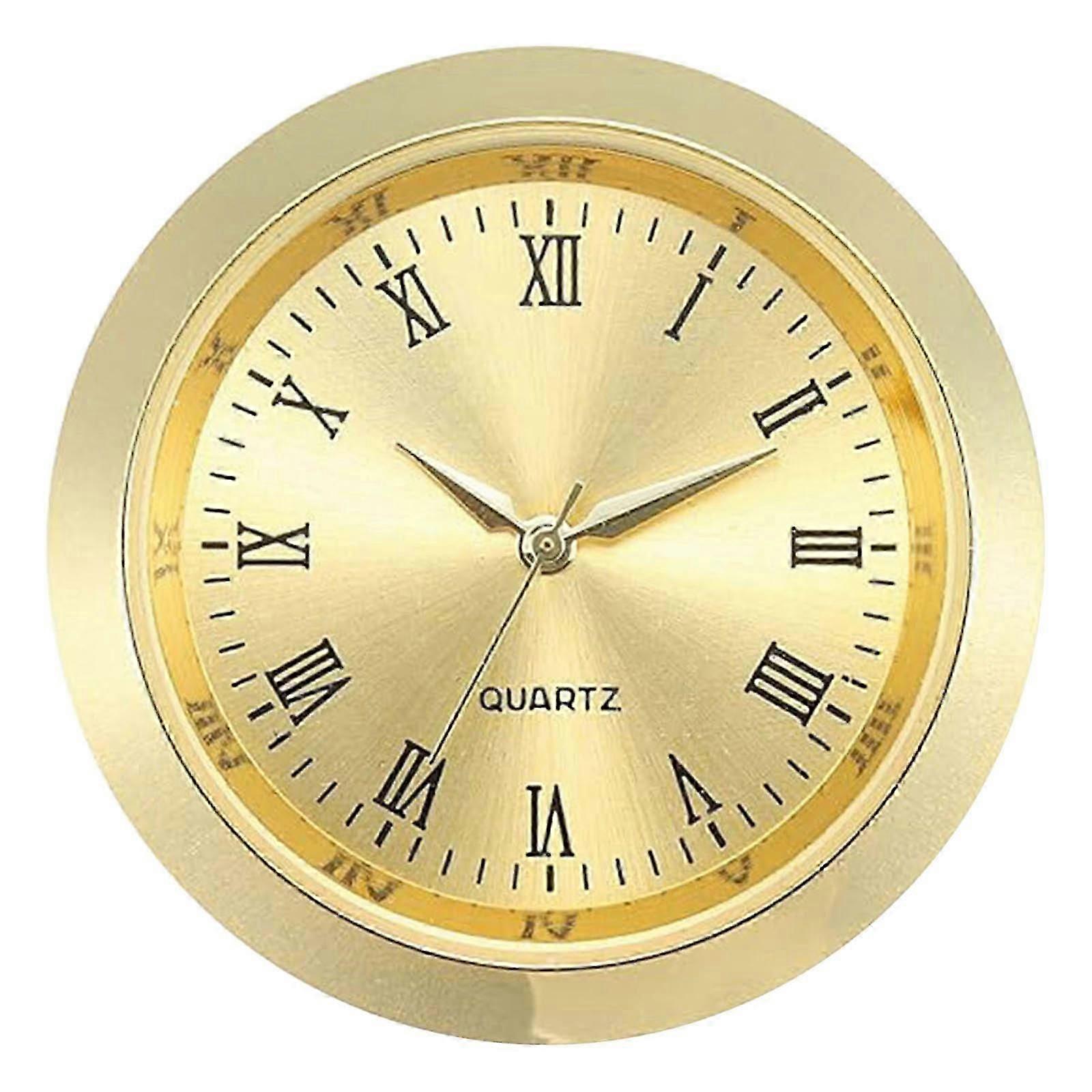 36mm Clock Insert Movement Round Clock Head Inlaid Time Display for Crafting Decorating d