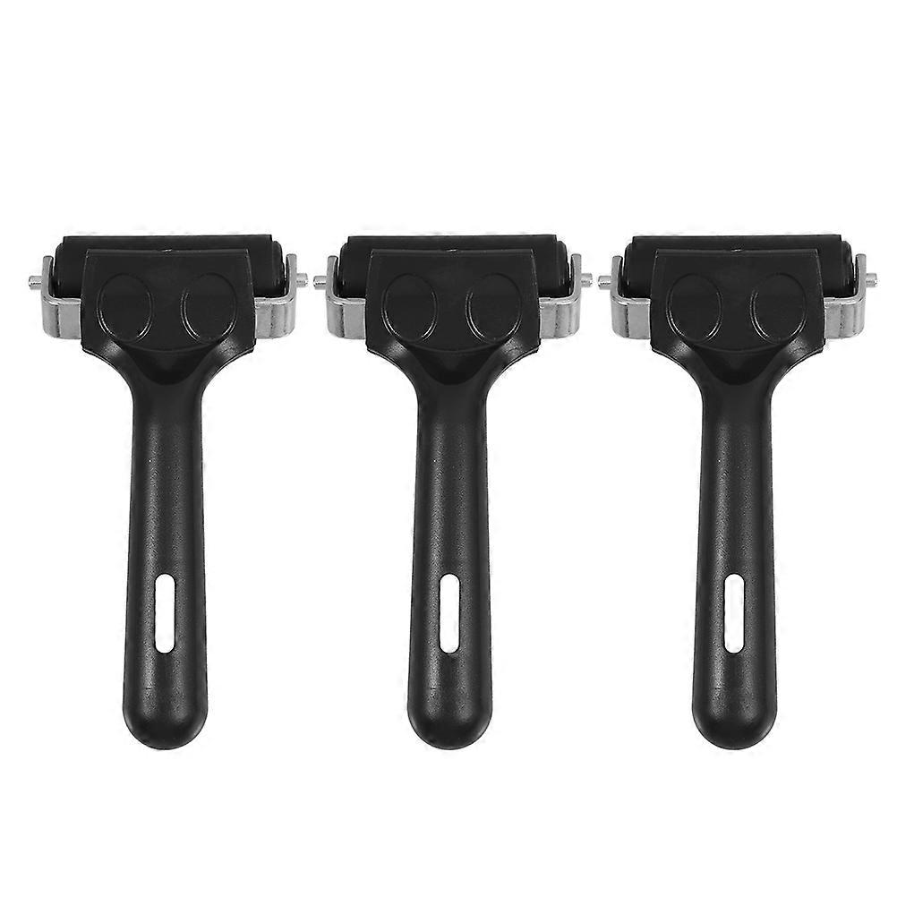 Glue Roller Applicator Printmaking Supplies Users with Limited Space Smoothing Black 3Pcs