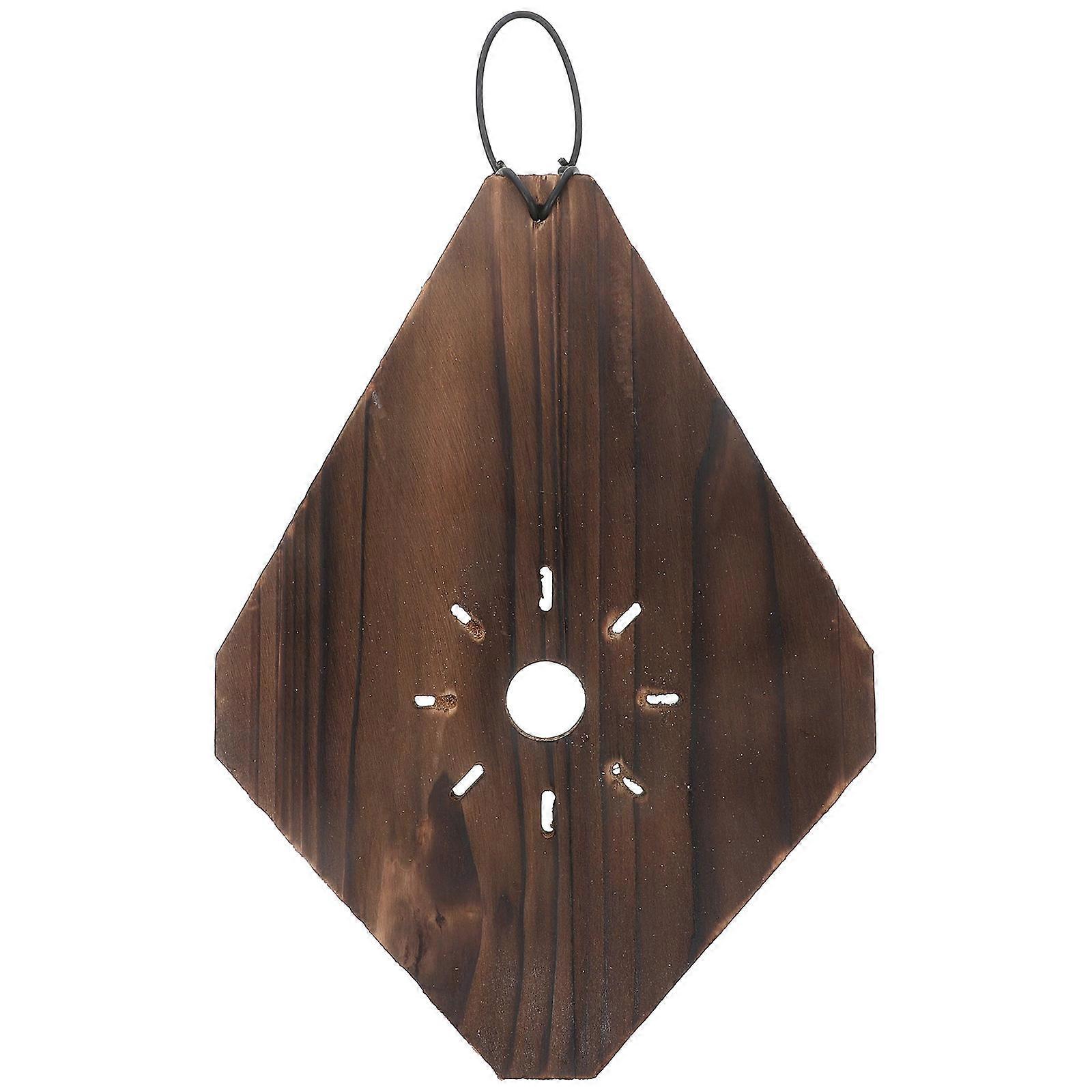 Carbonized Solid Wood Wall Planter for Staghorn Ferns, Orchids & Succulents – Lightweight Vertical Mounting Board, Easy Install Indoor Hanging Pot,