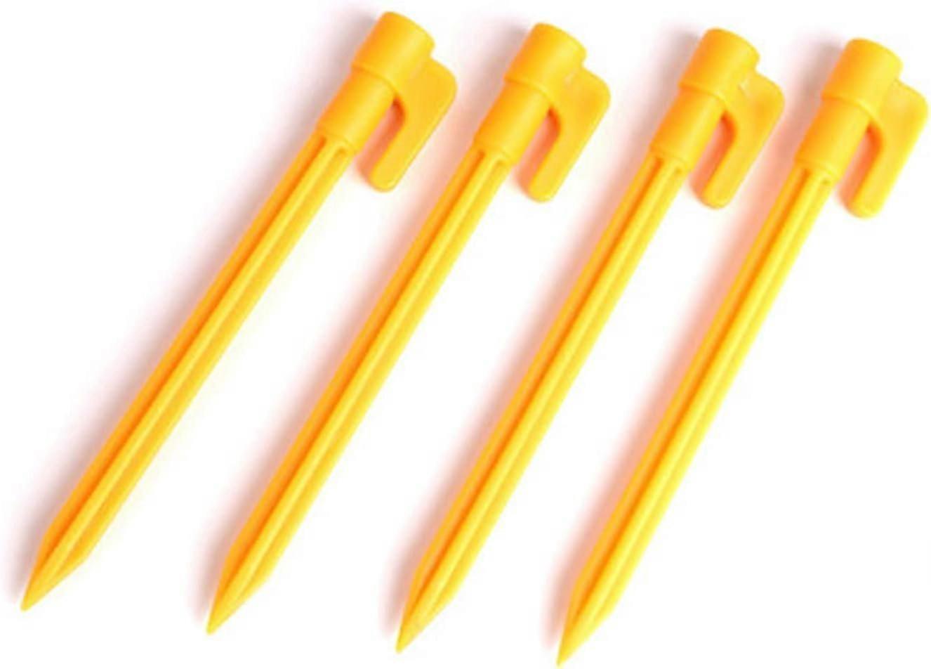 20 Pack Durable Plastic Tent Pegs for Securing Rain and Garden Tarps