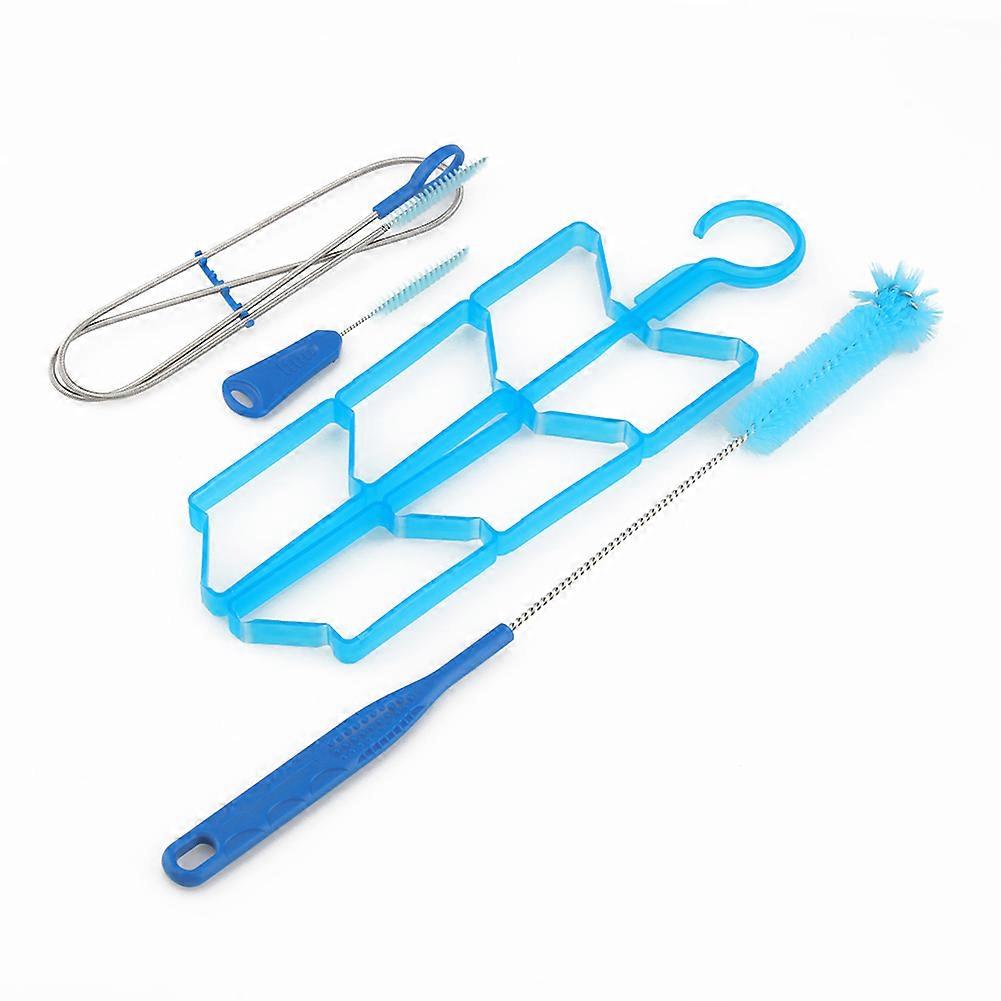 Kit de nettoyage de tube de poche à eau portable 4 en 1, brosses, support de séchage