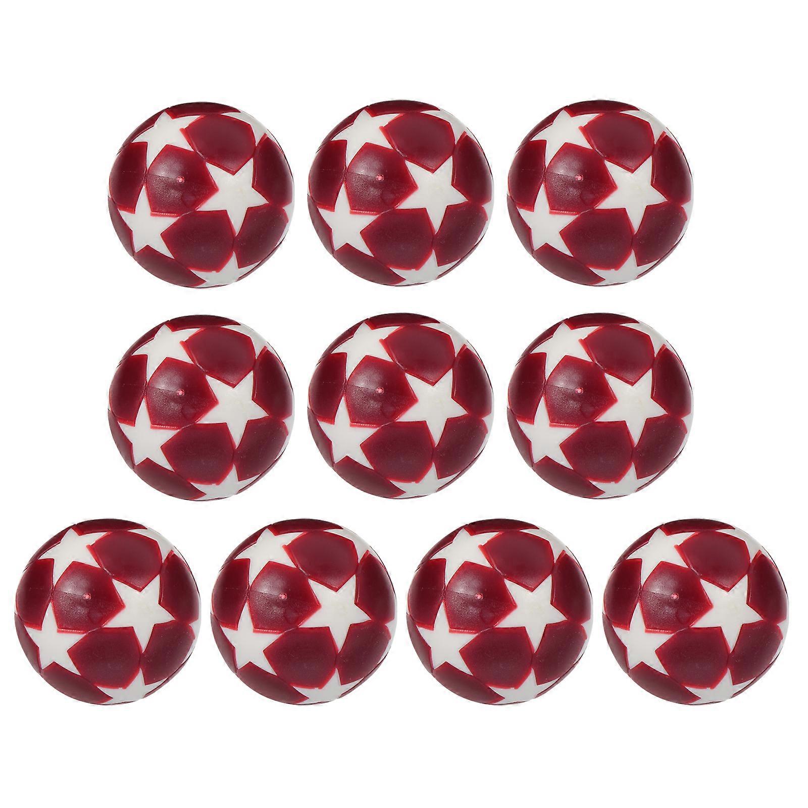 Plastic Table Football Machine Accessories Standard Design Dark Red 10Pcs