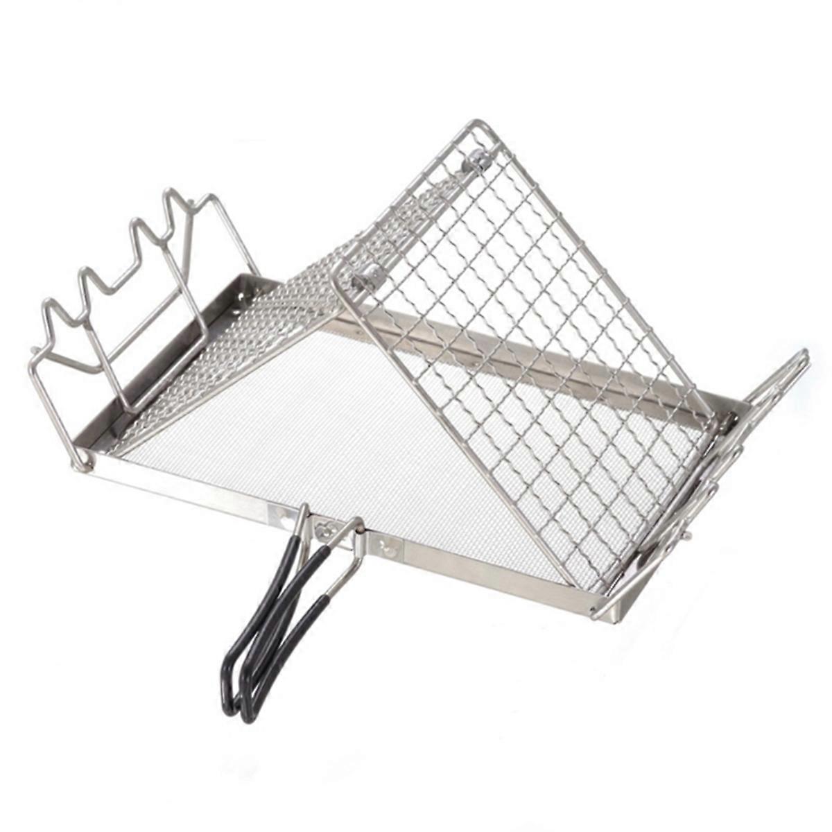 Stainless Steel Toaster Rack Folding Bread Heaters Camping Adventure