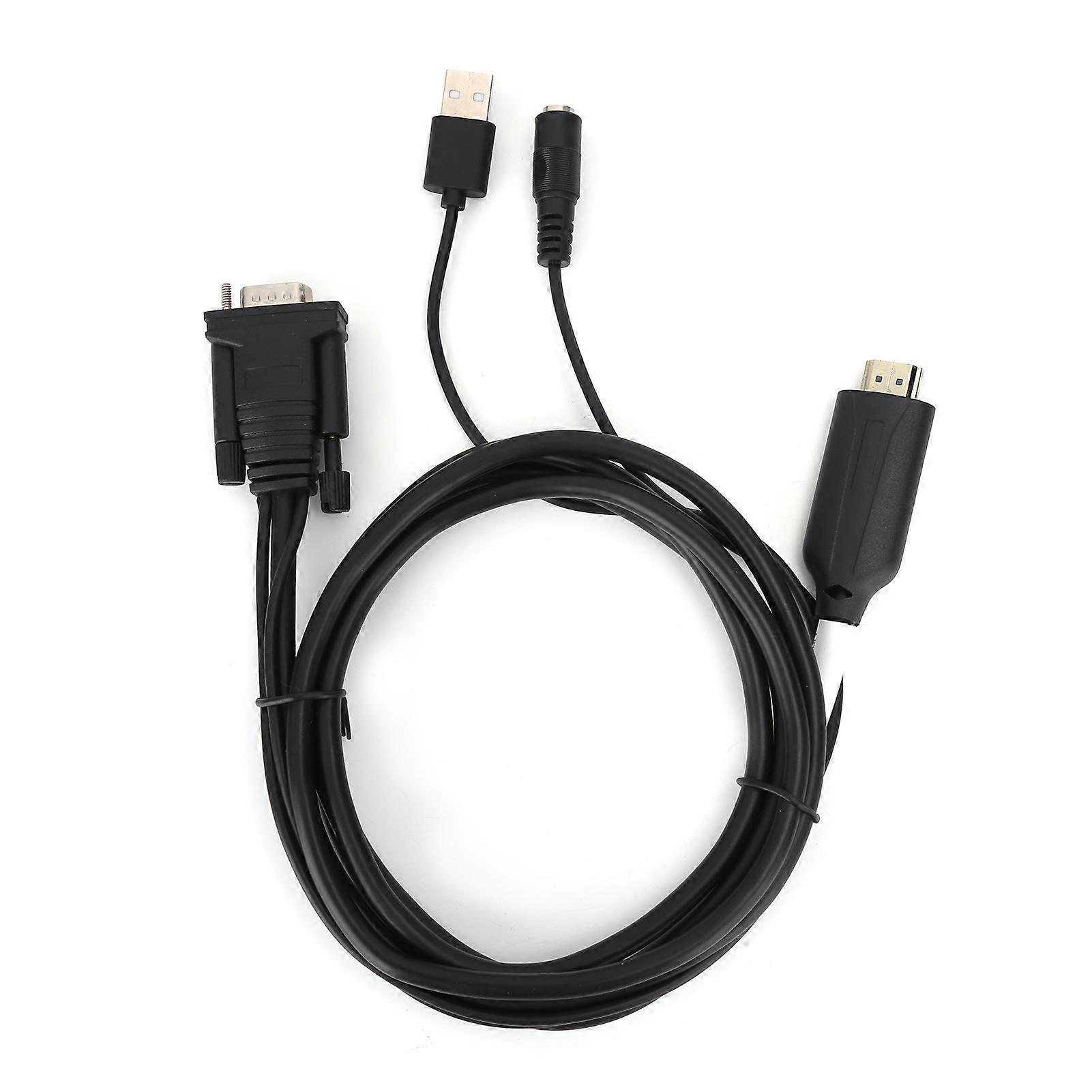 HDMI to VGA Converter Adapter, Digital to Analog Transformer with 1.8m USB Cable